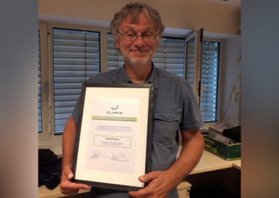 2021 Steven Krauwer Award for CLARIN Achievements Awarded to Tomaž Erjavec