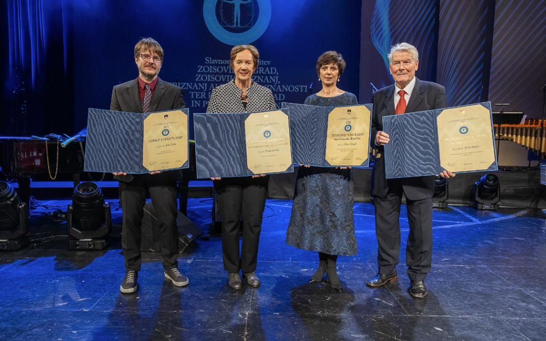 Nada Lavrač received the Zois Award for outstanding scientific achievements