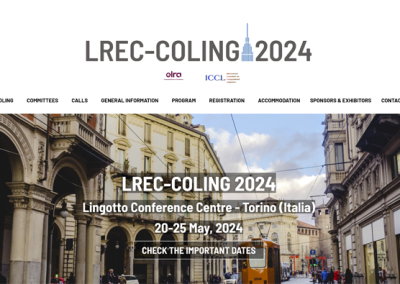 Our department members will participate on the LREC-COLING 2024 conference
