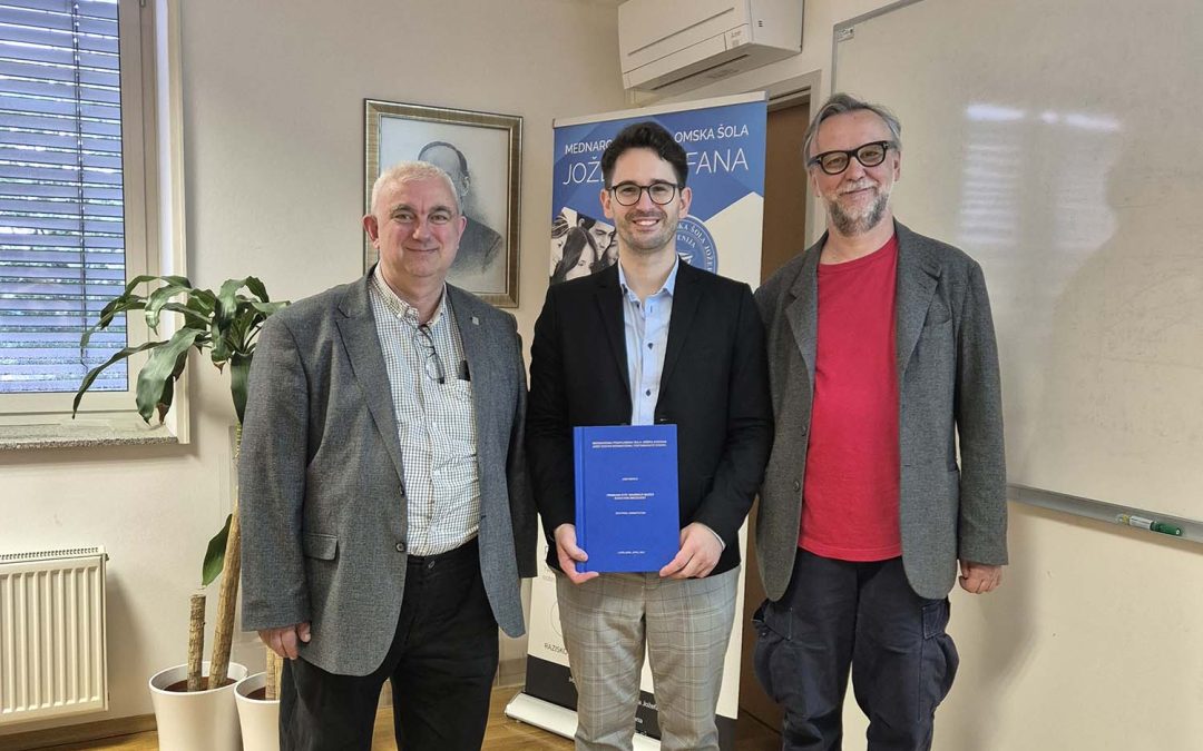Jure Brence successfully defended his master’s degree