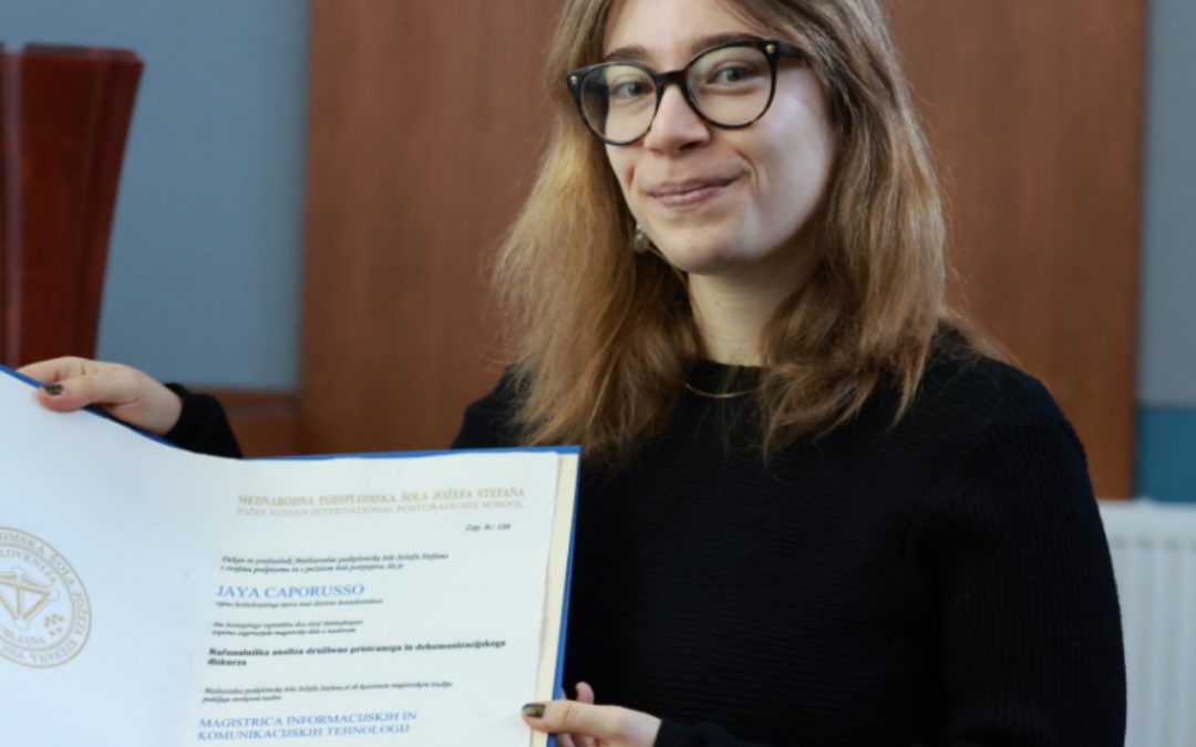 Jaya Caporusso obtained her Master’s degree