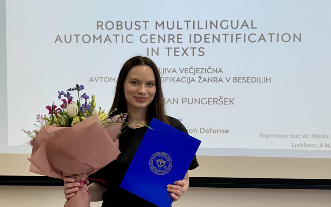 Taja Kuzman Pungeršek successfully defended her doctorate thesis