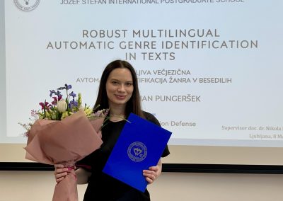 Taja Kuzman Pungeršek successfully defended her doctorate thesis